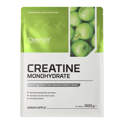 Creatine Monohydrate 300 g green apple