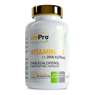 Life Pro Vitamin D3 2000 IU 90 Softgels