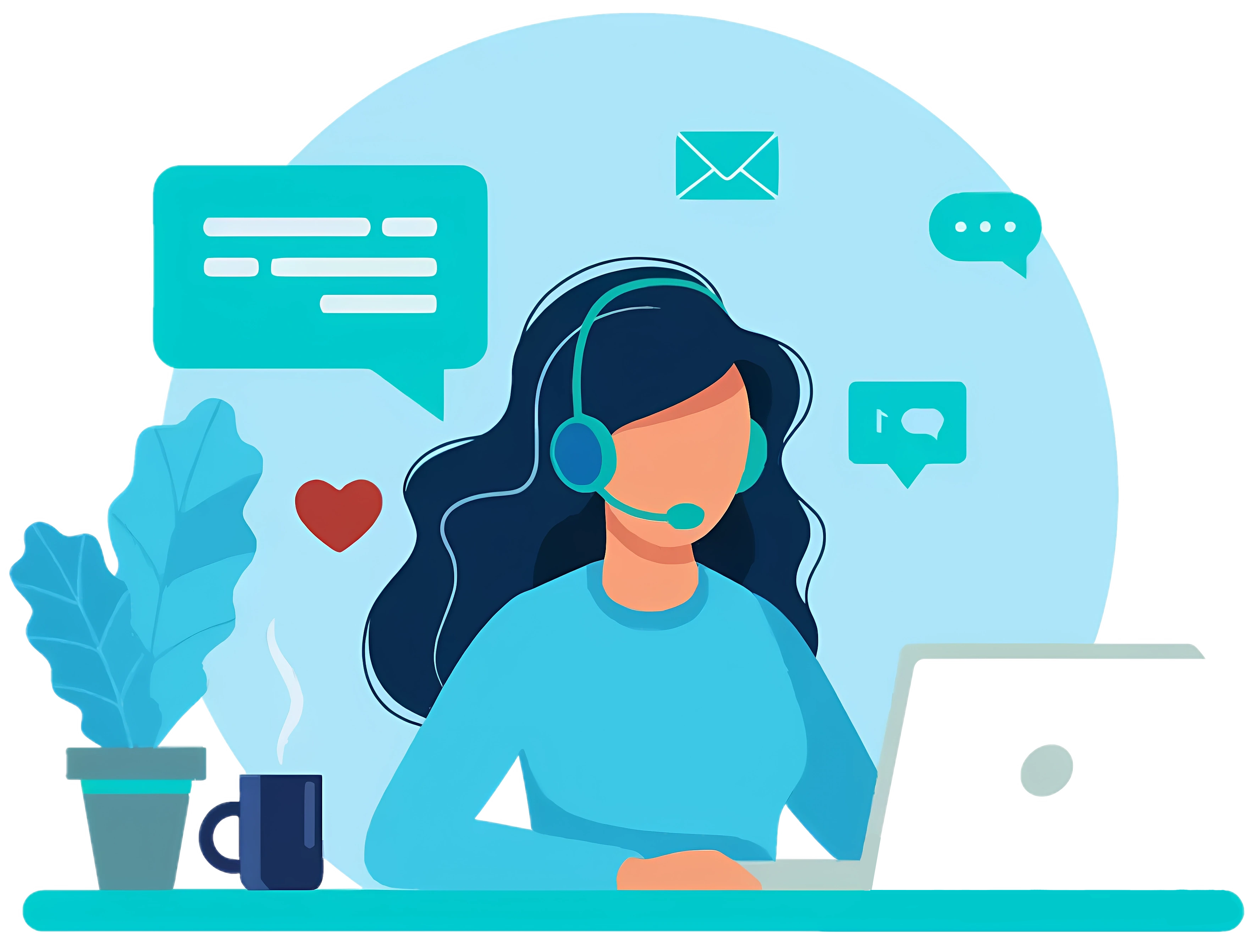 Contact support illustration